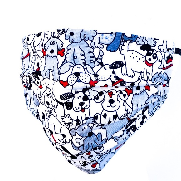 Puppy Dogs Cotton Face Mask Without Filter Pocket - Picture 3 of 4